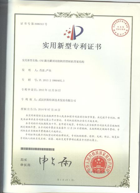 Китай Wuhan Questt ASIA Technology Co., Ltd. Сертификаты