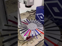 машина маркировки лазера волокна роторной таблицы 20w